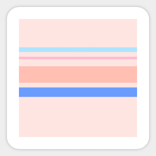 A gorgeous merge of Powder Blue, Soft Blue, Little Girl Pink, Very Light Pink and Pale Rose stripes. Sticker